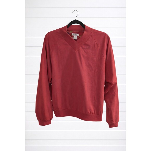 Tommy Bahama Tops - Tommy Bahama Women's V-Neck Windbreaker Reversible Pink Top M